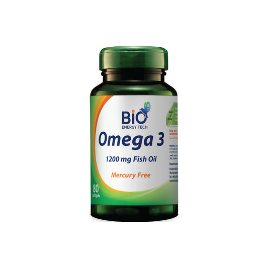 Bio Omega 3 Mercury-Free Fish Oil Softgels Bottle – 1200mg Omega-3 EPA & DHA