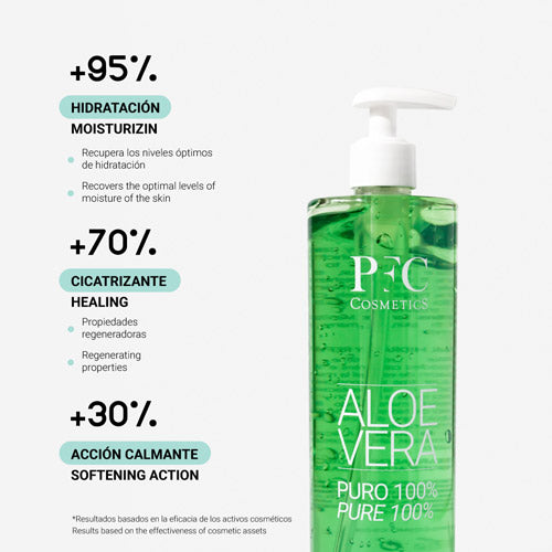Lightweight aloe vera gel for face and body – calming, healing, and moisturizing formula with pure Aloe Barbadensis