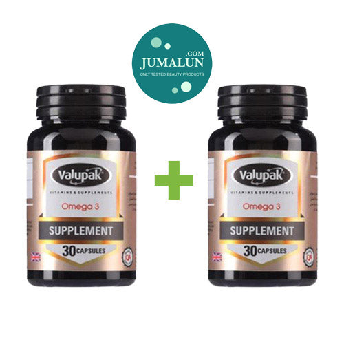 Valupak Omega 3 Fish Oil – 2 Pack of 30 Capsules for Heart and Brain Health